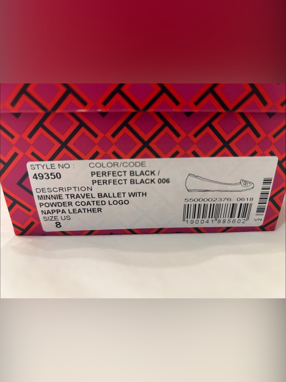 Tory Burch Perfect Black Minnie Travel Ballet Flat